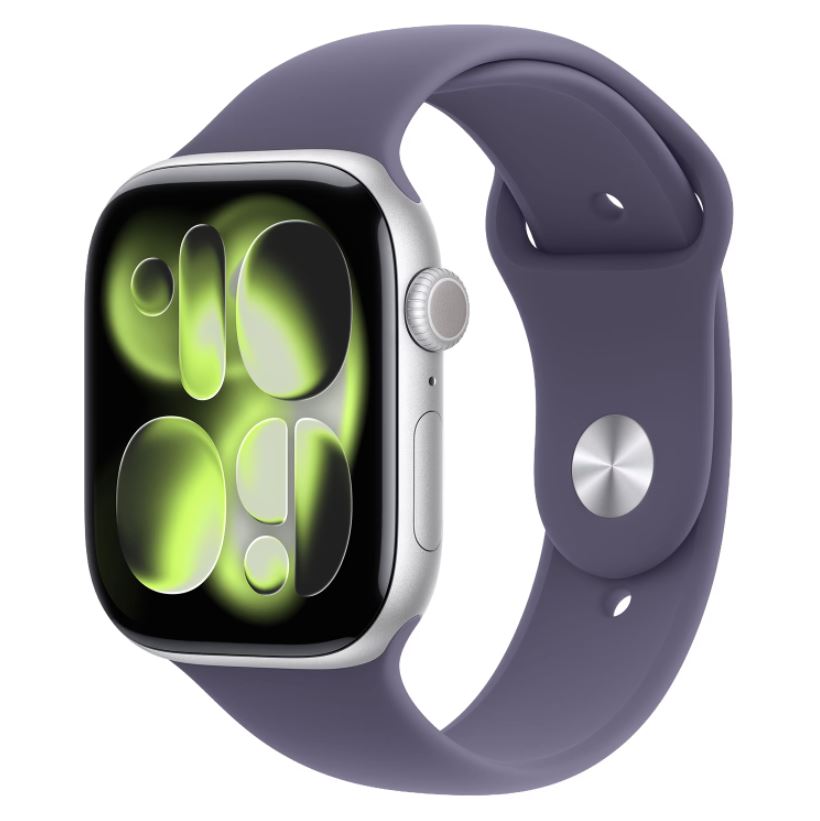 Apple Watch Series 11 MEU64LW/A  Alumínio 42mm Plateado - Deportiva Niebla Púrpura S/M