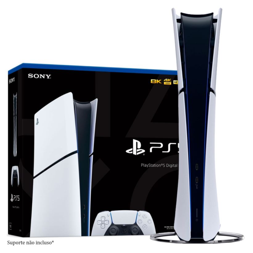 Consola Sony PlayStation 5 Slim CFI-2115B 4K Edicion Digital 825GB SSD - Blanco