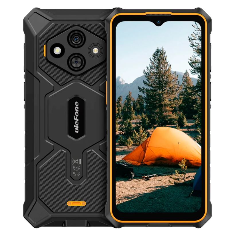 Celular Ulefone RugKing 3 Pro 128GB 8GB RAM + 8GB RAM Virtual Dual SIM 6.56" NFC - Naranjado