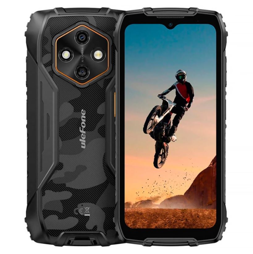 Celular Ulefone RugKing 4 Pro 256GB 8GB RAM + 8GB RAM Virtual Dual SIM 6.56" NFC - Negro