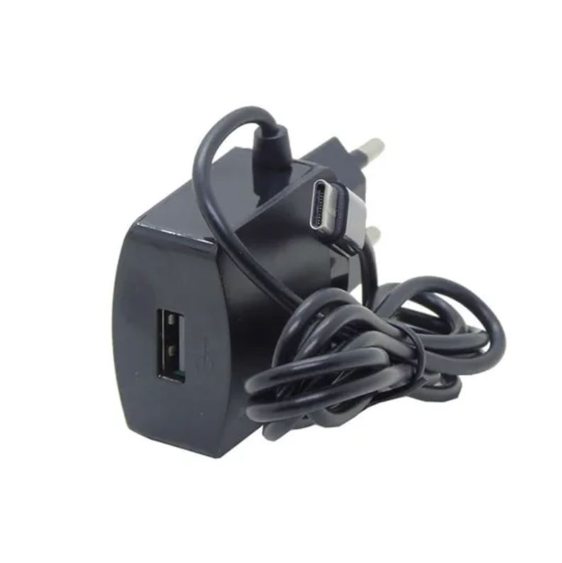 Cargador Ecopower - EP-7053 - Tipo C - 1 USB - Bivolt - Negro