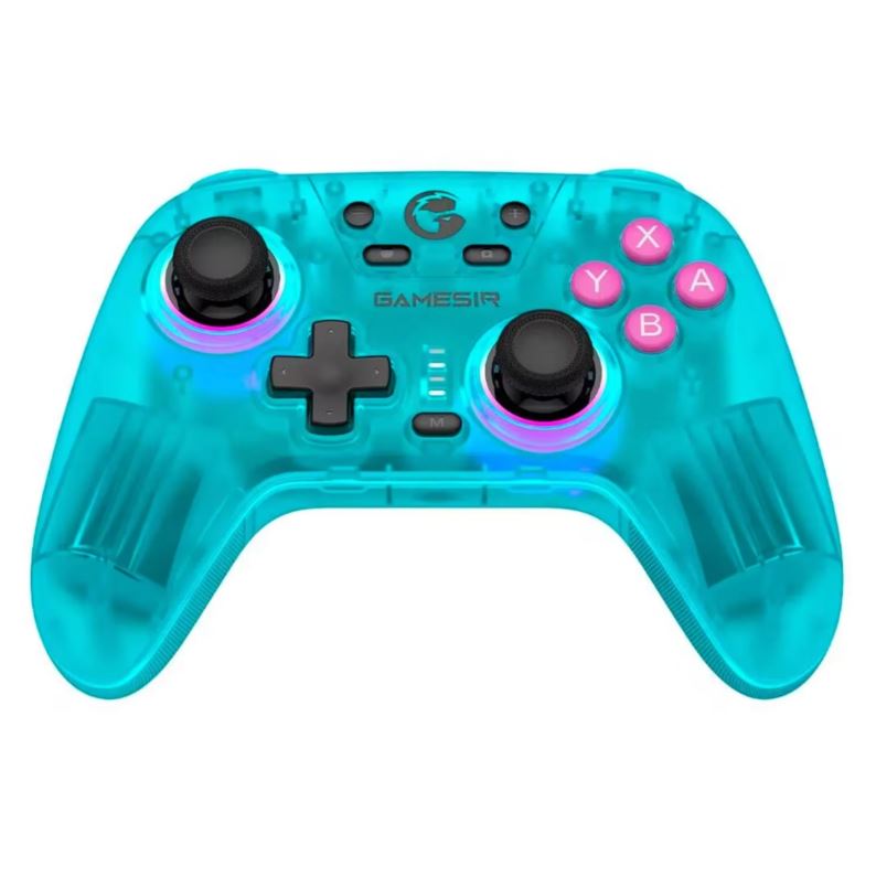 Control GameSir Tan Nova Wireless Para Nintendo Switch/PC/Steam/IOS/Android- Verde/Transparente