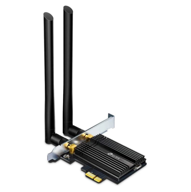 Adaptador TP-Link PCI Express Archer TX50E WiFi 6 Dual Band AX3000 5GHz 2402Mbps - Negro