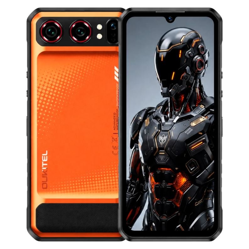 Celular Oukitel WP68 Air 512GB 12GB RAM Dual SIM Pantalla 6.88" - Naranjado
