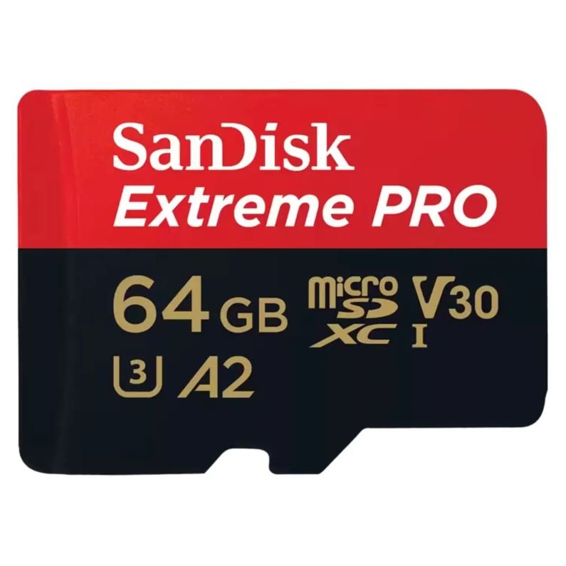 Tarjeta De Memória Micro SD Sandisk Extreme Pro U3 64GB 200MBs - SDSQXCU-064G-GN6MA
